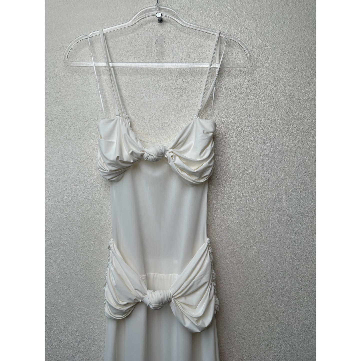 NWT Sasha Therese Amara Maxi Dress White XXS Sheer