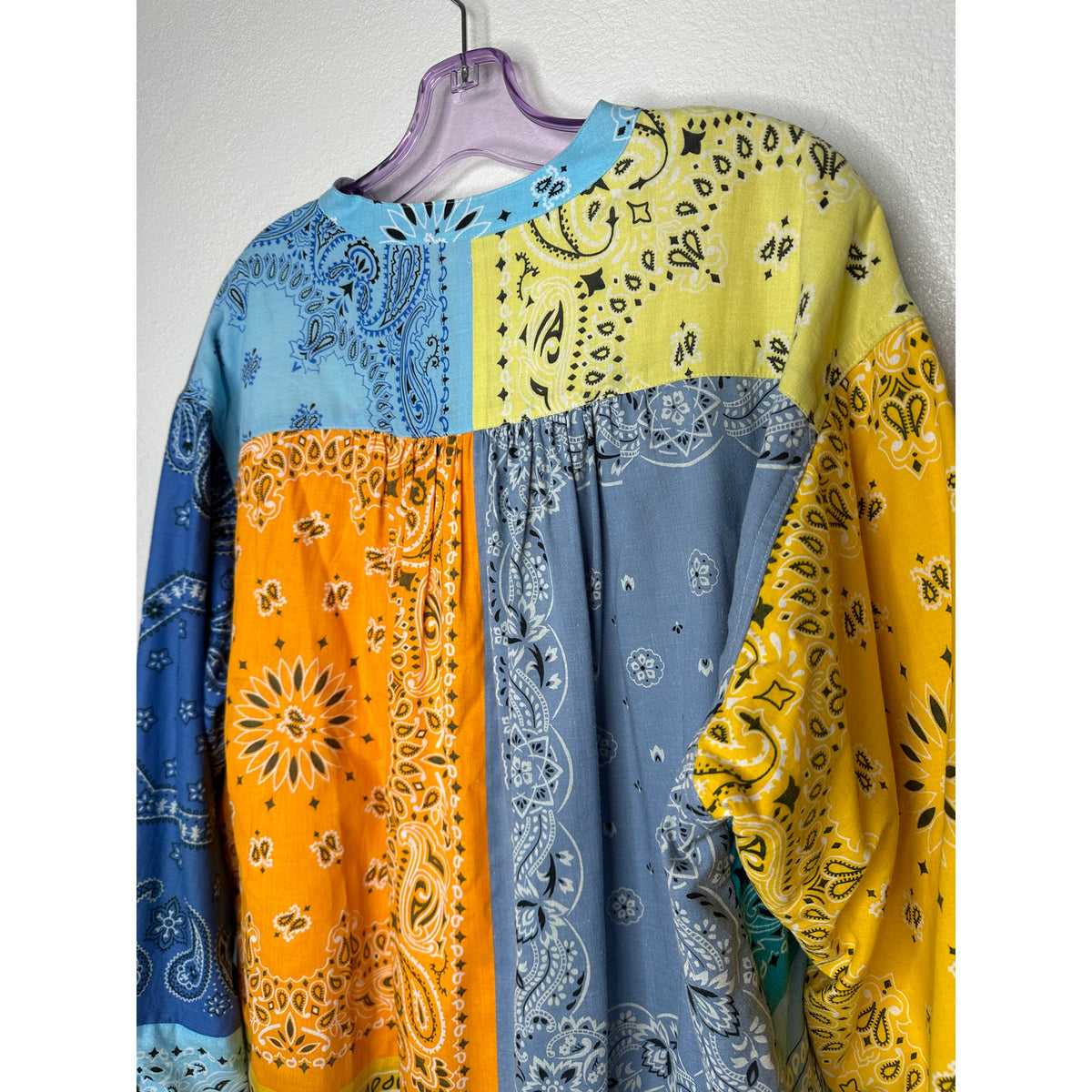 Children of the Discordance Multicolor Bandana Patch Long Sleeve Shirt 3