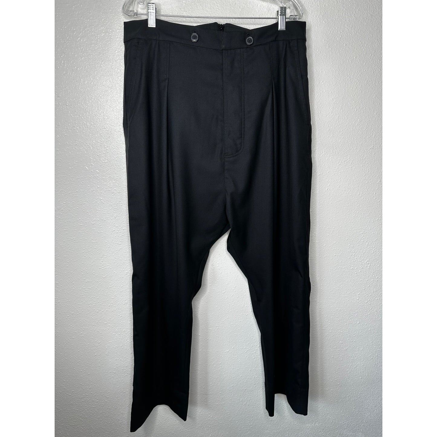 Vivienne Westwood Built In Corset Slouchy Black Trousers Wide Leg M