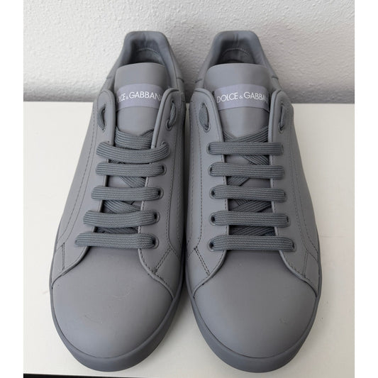 Dolce & Gabbana Mens Gray Portofino Sneakers 10