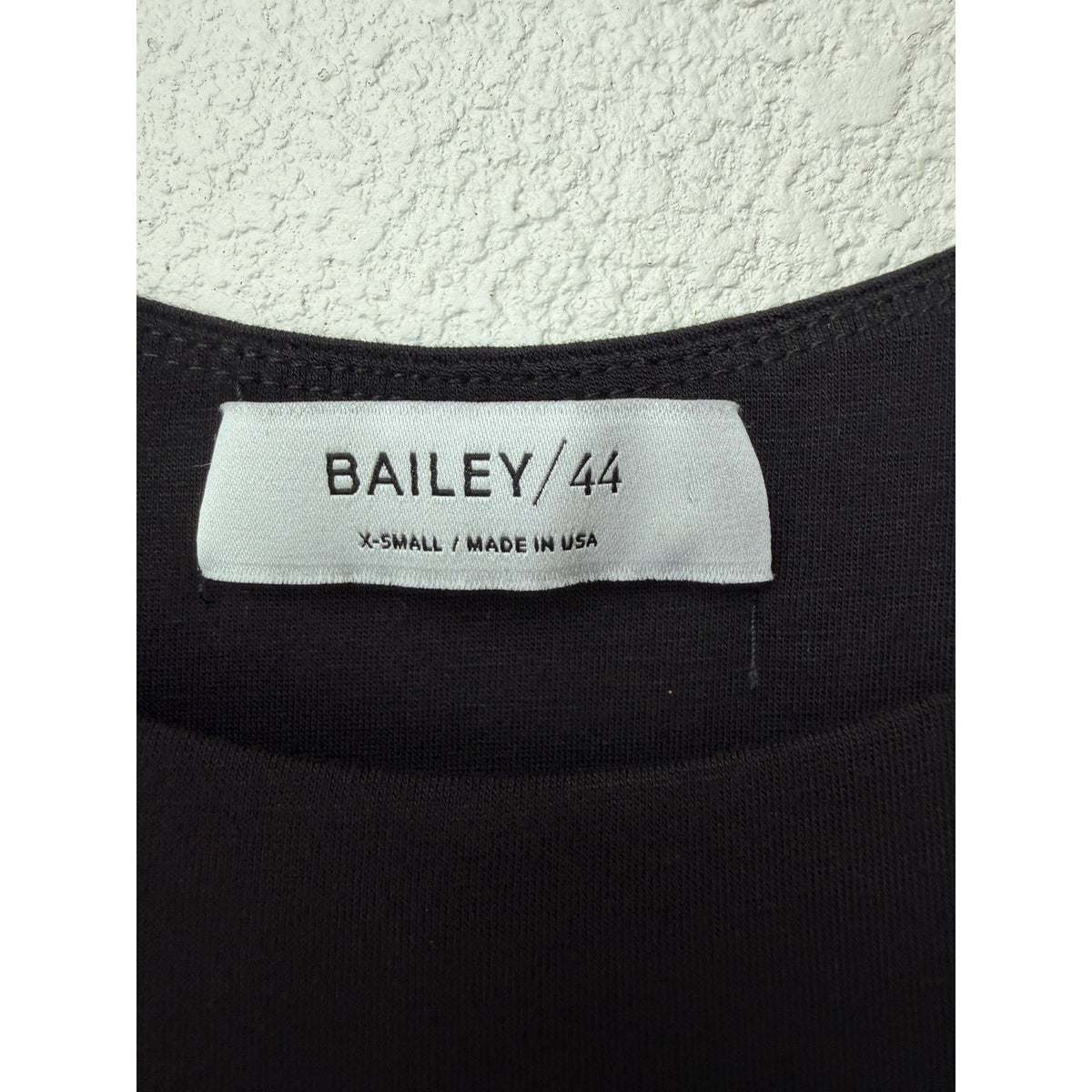 Bailey 44 Black Faux Leather Hem Long Sleeve Mini Dress Women's US XS
