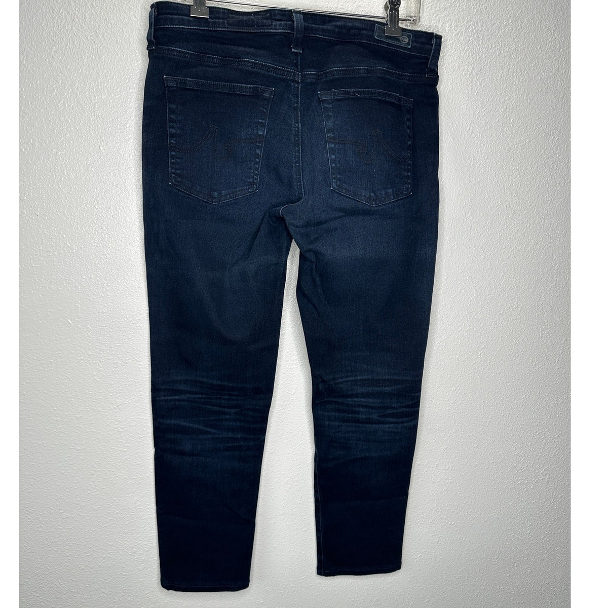 AG Adriano Dark Wash Whiskered The Prima Ankle Cigarette Ankle Jean 30R