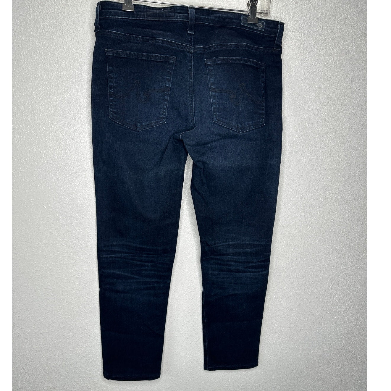 AG Adriano Dark Wash Whiskered The Prima Ankle Cigarette Ankle Jean 30R