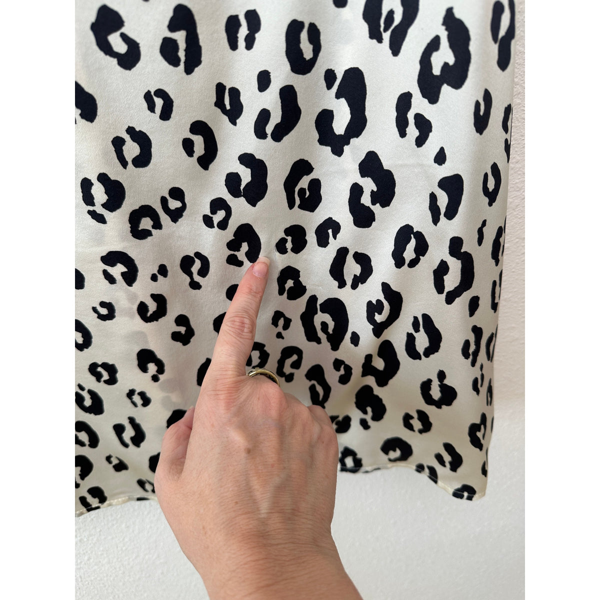 Reformation Silk Cheetah Print Slip Mini Dress Cream/Black Women’s 4