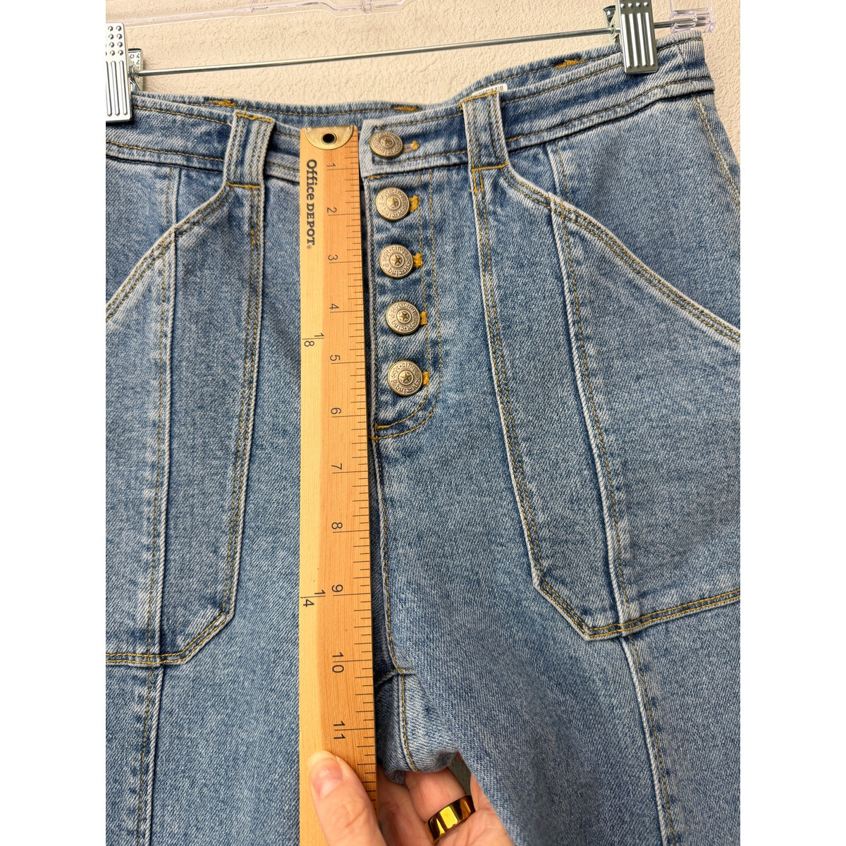 Cinq a Sept Benji Wide Leg Jeans Women US 0 Medium Wash