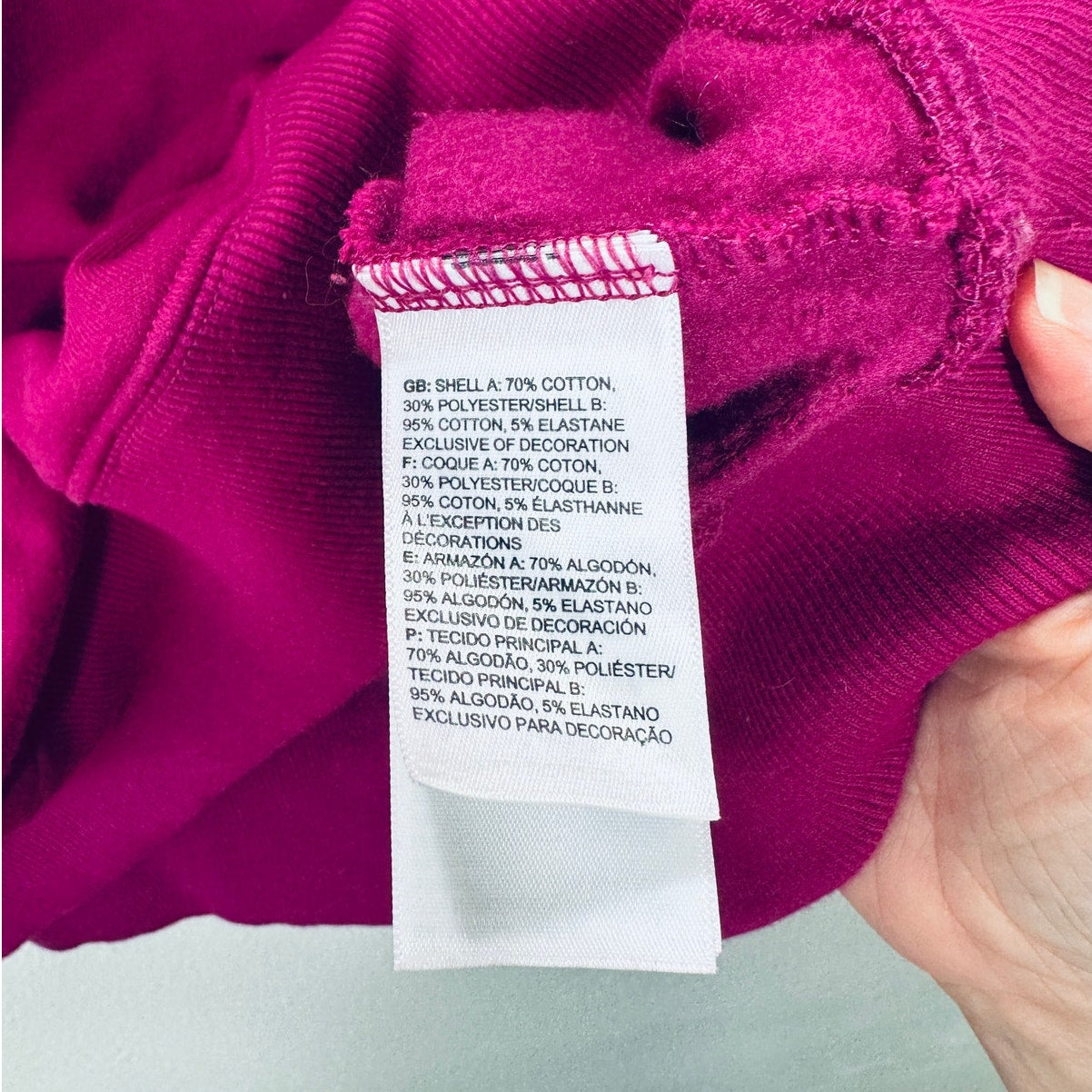 Northface Purple & Pink Logo Hooded Front Pocket Sweatshirt