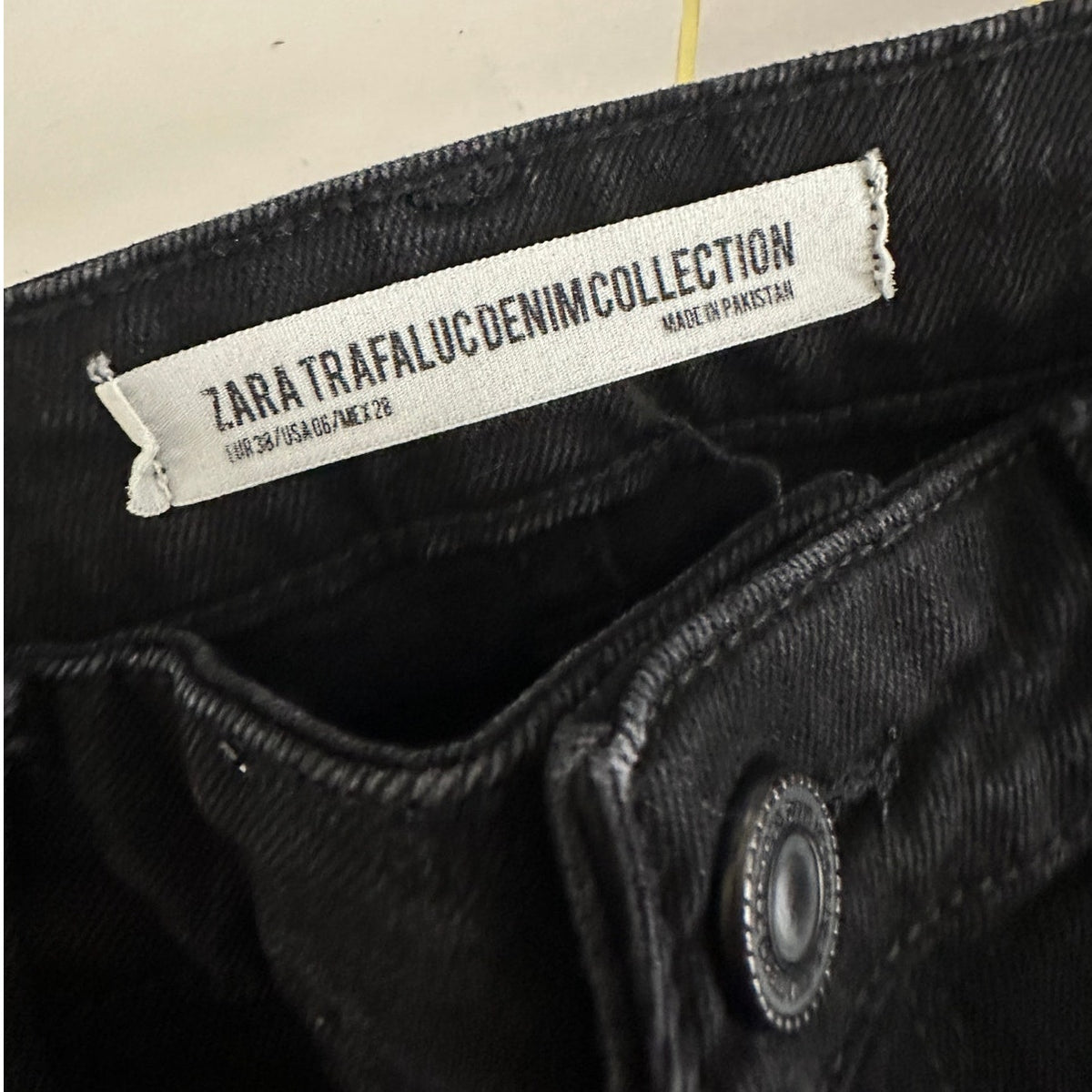 Zara Trafaluc Black High Rise Skinny Jeans Womens US 6