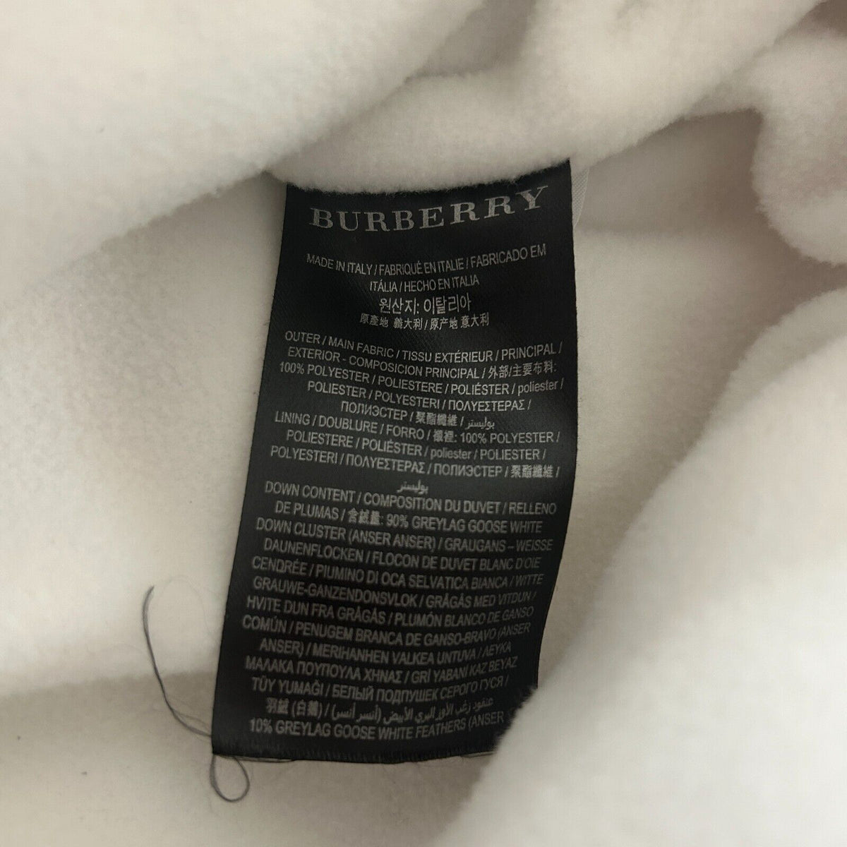 RARE Burberry Rainbow Stripe Down Filled Quilted Puffer Vest Concealed Zip S