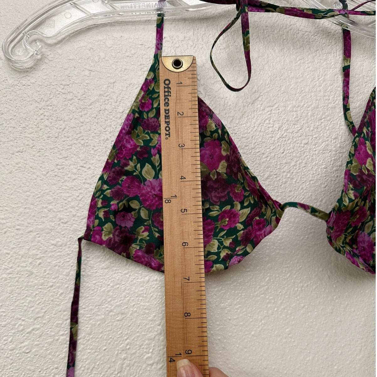 NWOT Gucci Silk Floral Triangle Bikini Top IT 44 / US 8 / M
