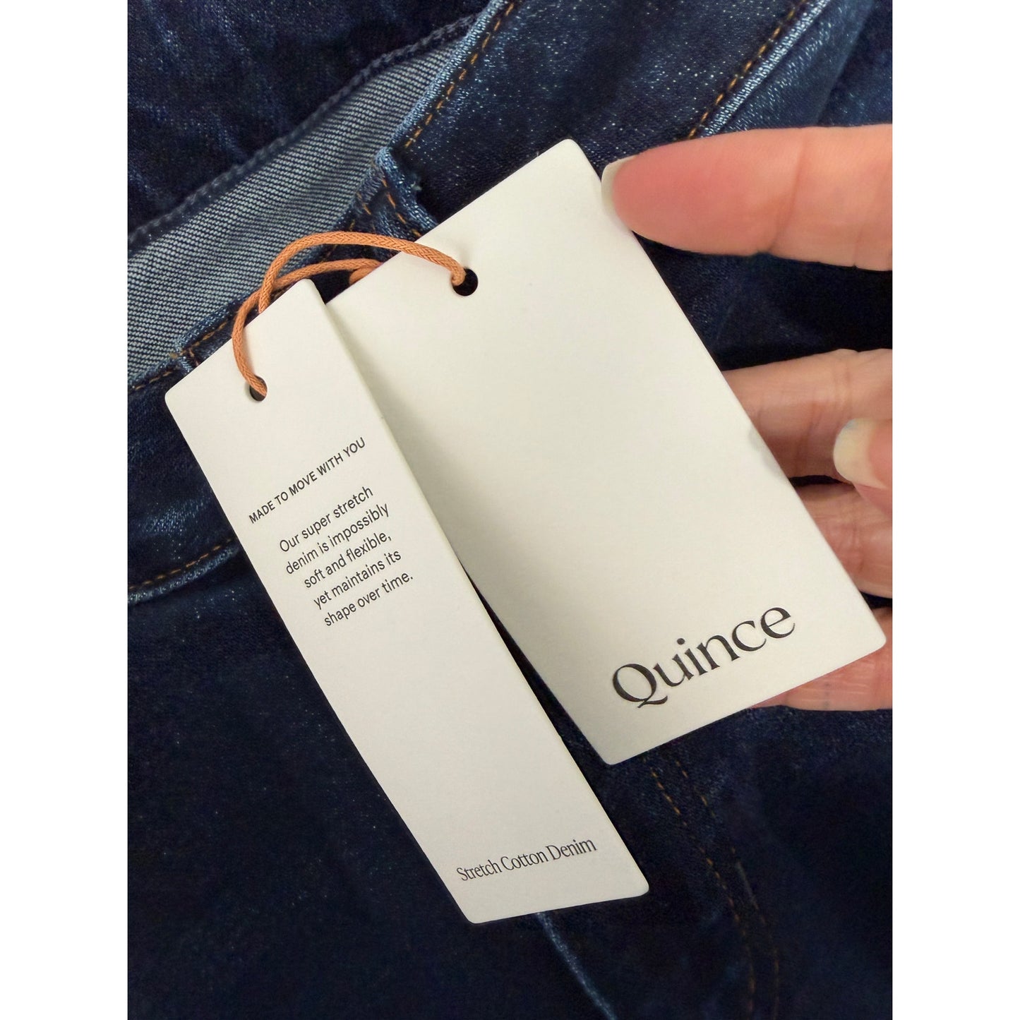 NWT Quince Bella Midnight Blue Wide Leg Jeans 25