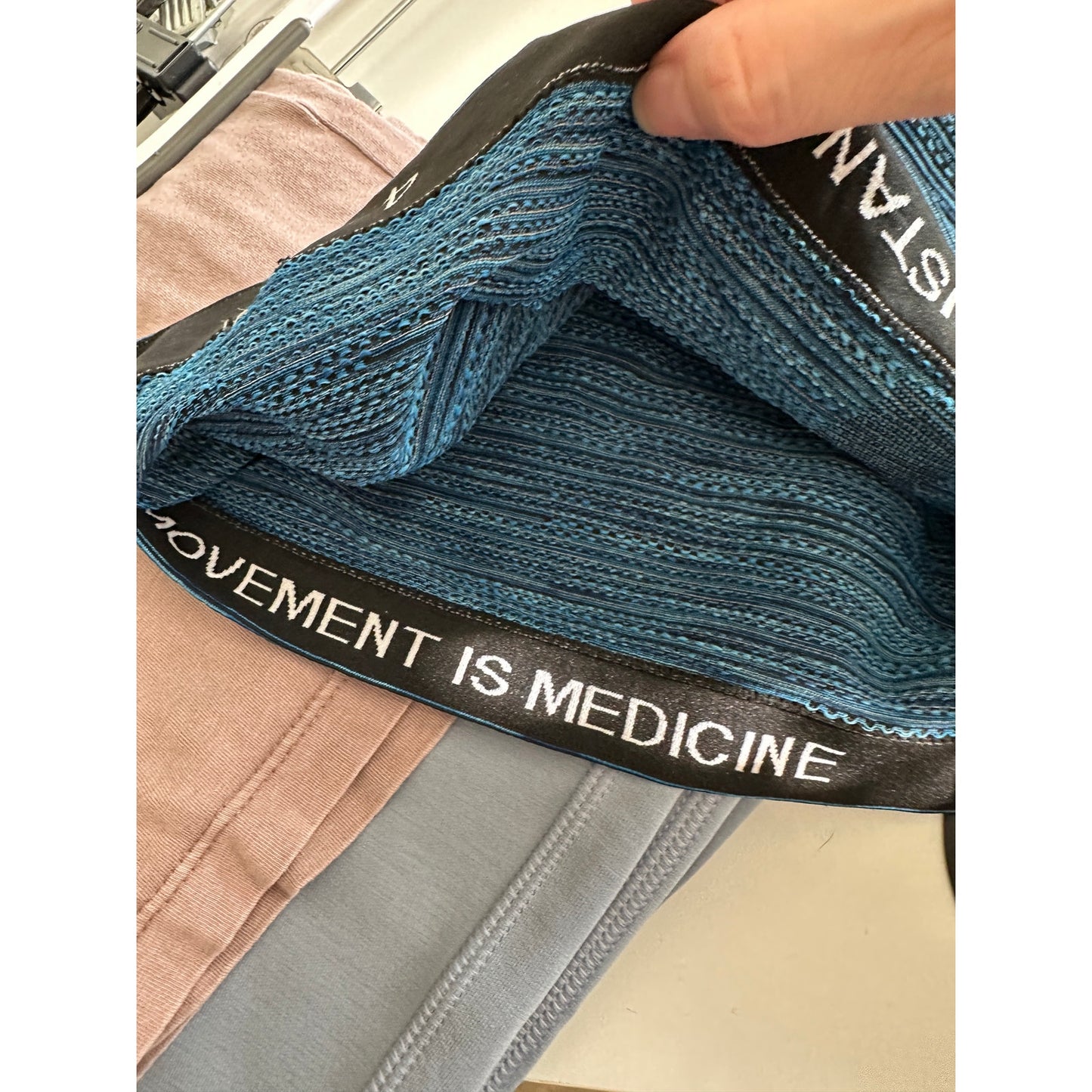 Lululemon Blue & Black Stripe Swiftly Tech Short Sleeve Tee