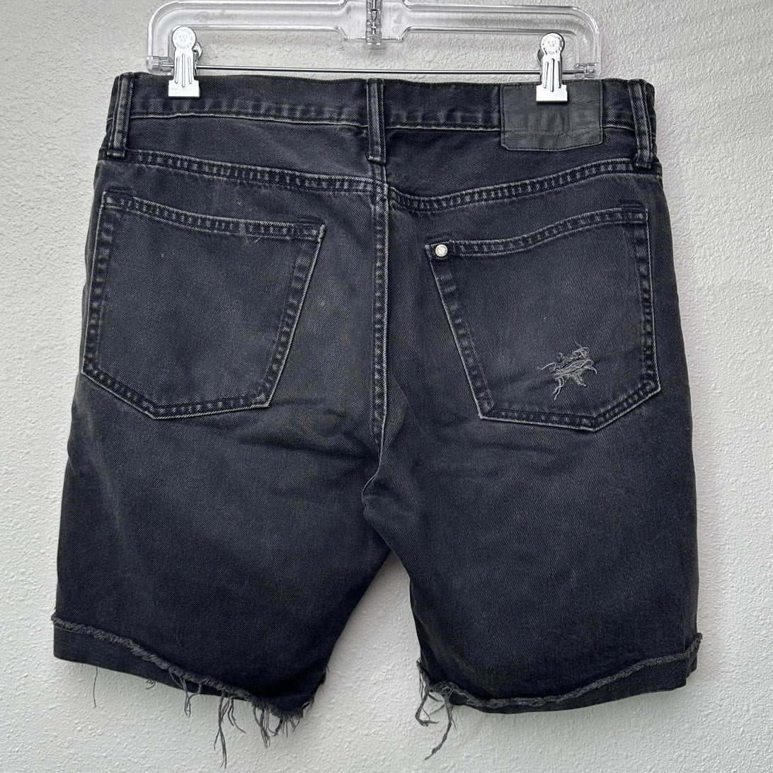&Denim  by  H&M  Black Gray Denim Shorts Size 30