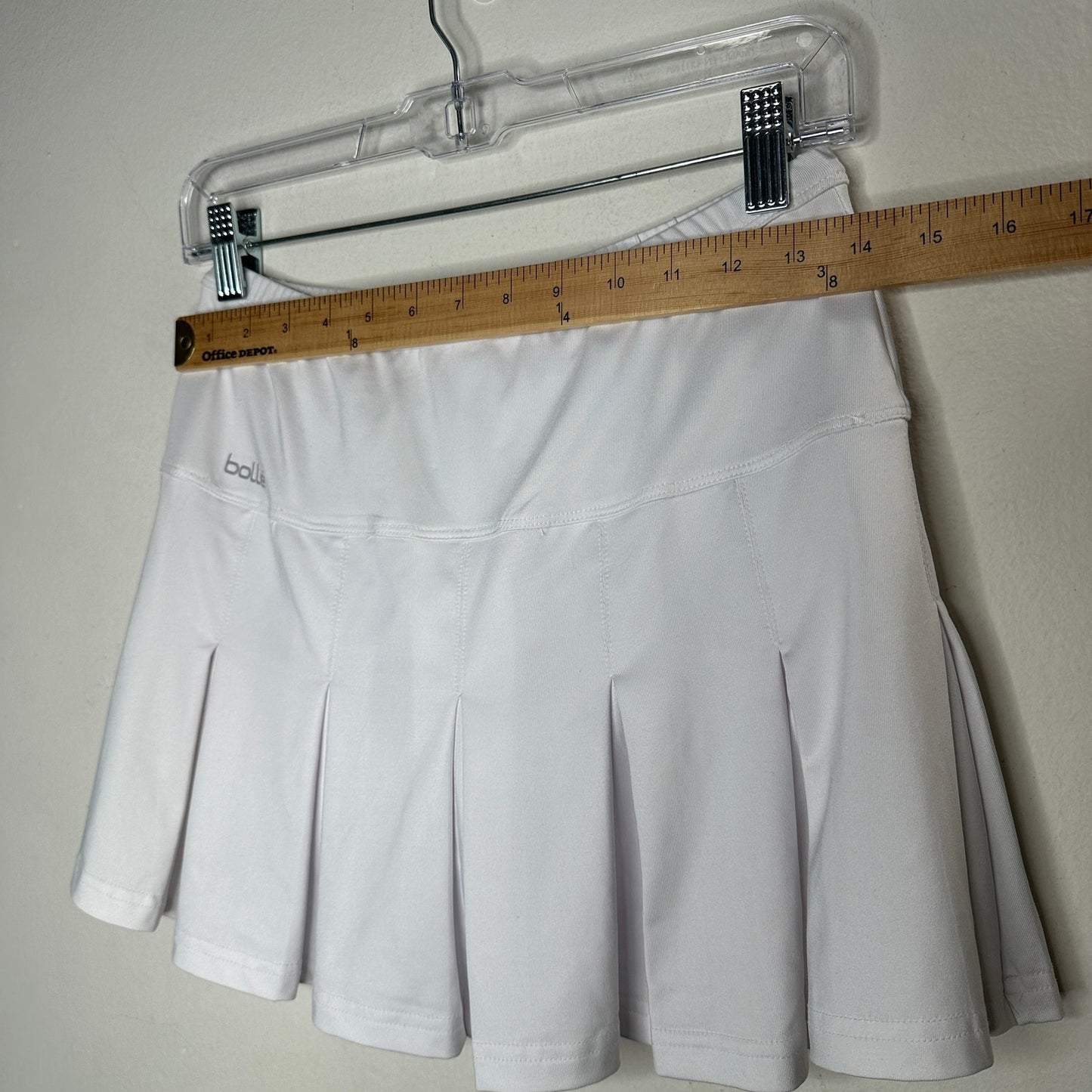 Bolle White Tennis Golf Pleated Skirt Skort  S