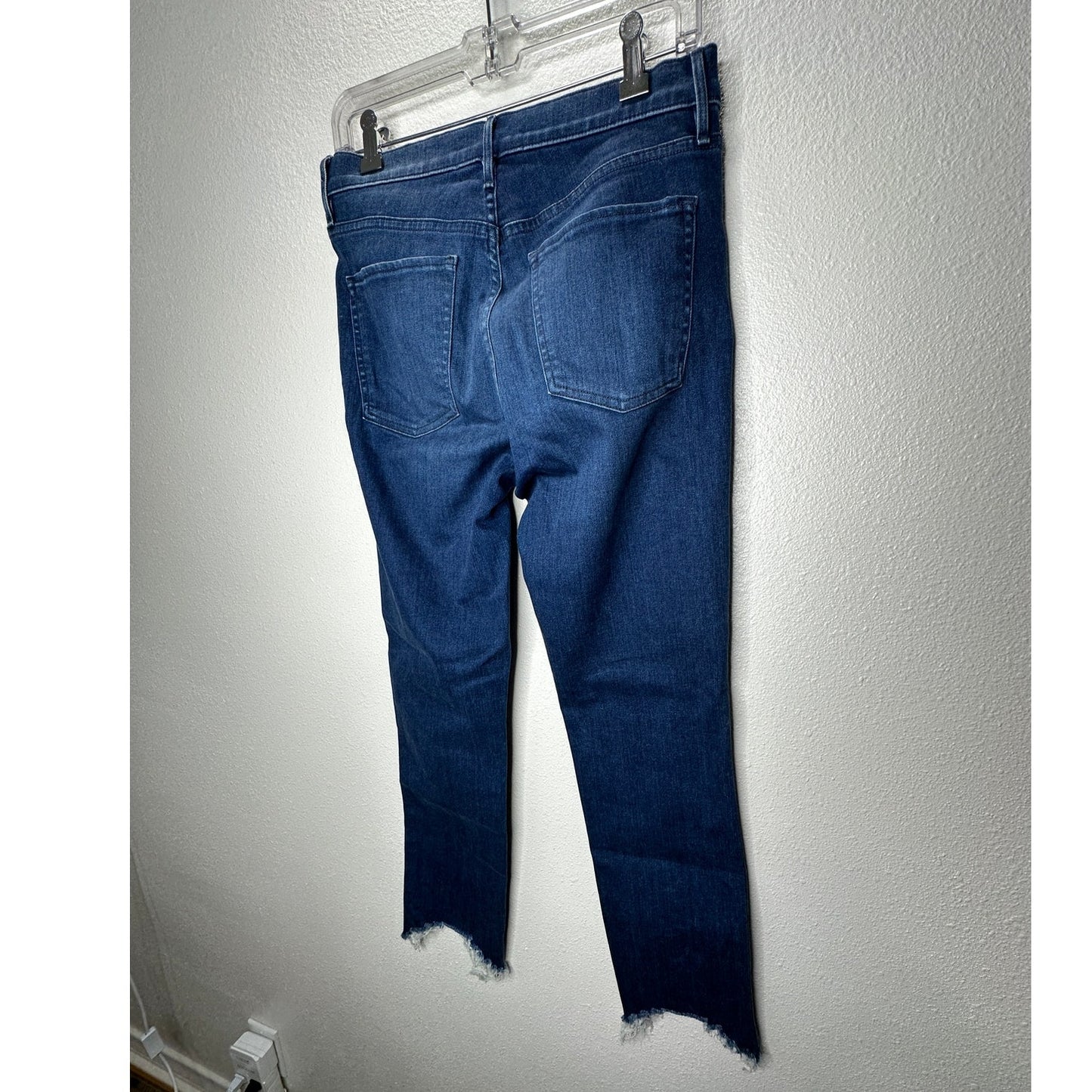 3x1 Eleta 1507 Authentic Straight Leg Raw Hem High Waist Jeans 29