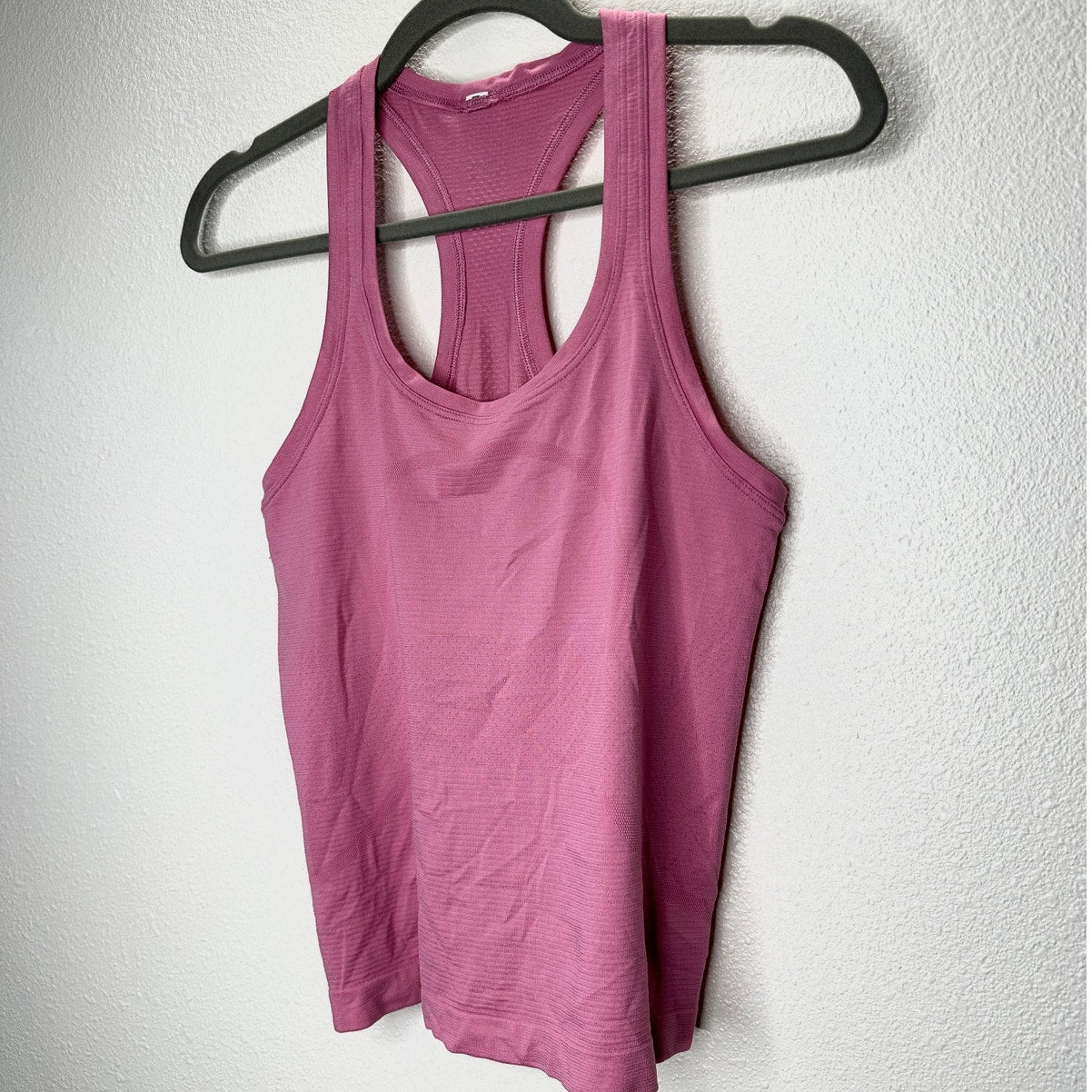 Lululemon Light Pink Round Neck Long Line Racerback Tank Top 6