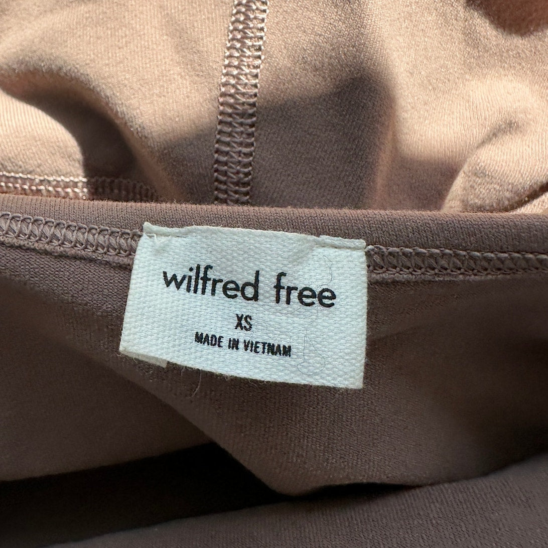 Wilfred Free Mocha Brown Look Halter Top Romper XS