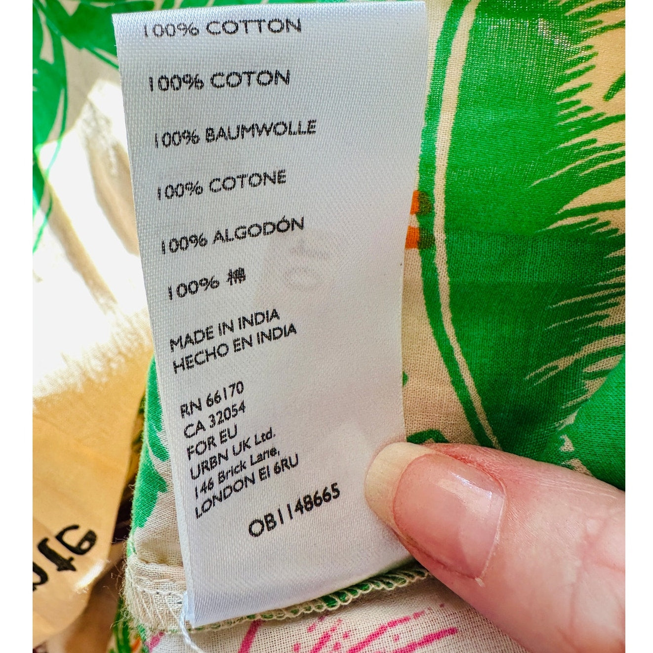 UO Sunkissed Printed Poplin Tropical Floral Flowy Pleated Ruffle Maxi Sundress M