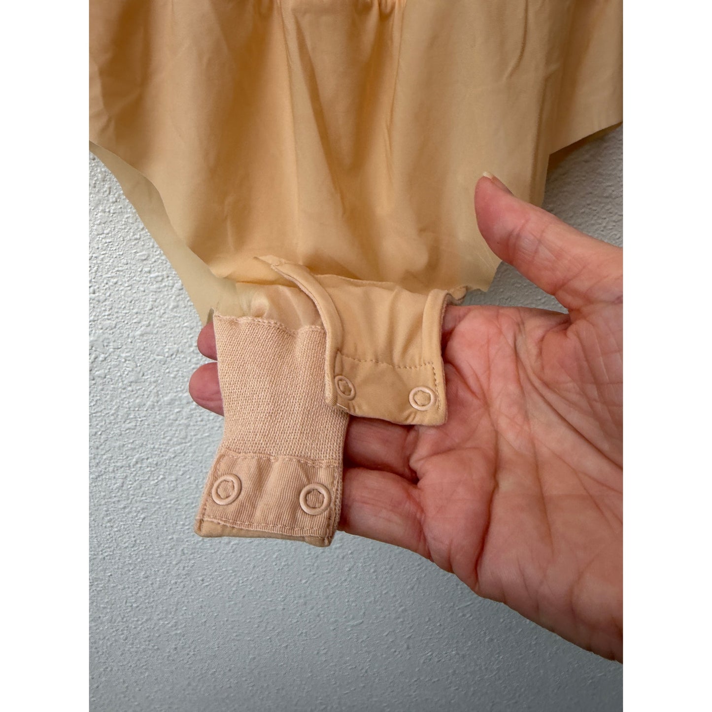 Wolford x Simkhai Ribbed Off Shoulder Wool Bodysuit Cream S