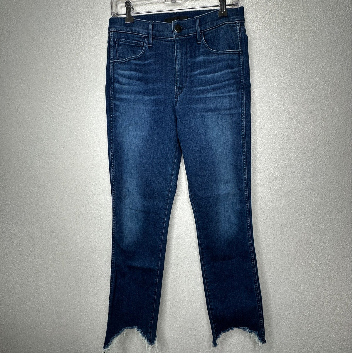 3x1 Eleta 1507 Authentic Straight Leg Raw Hem High Waist Jeans 29