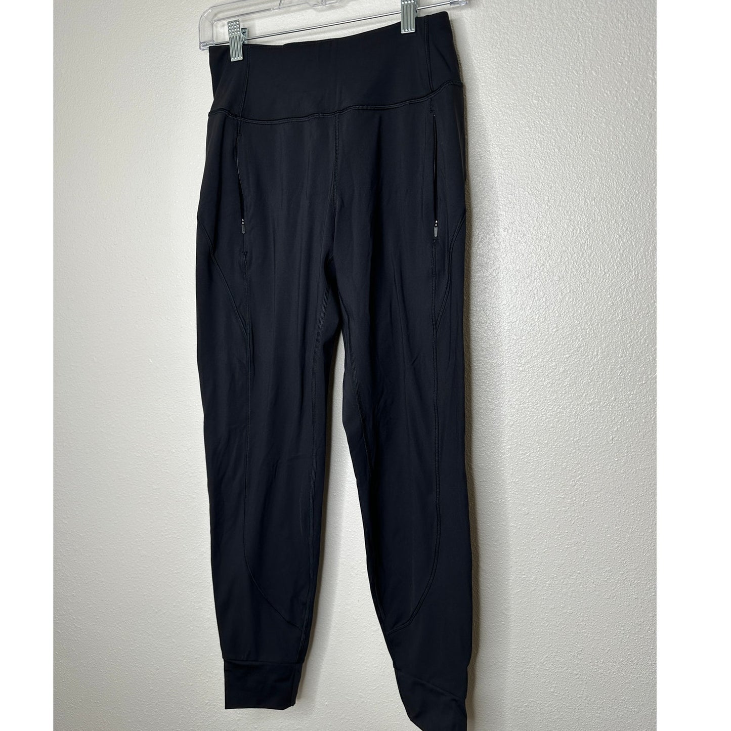 Athleta Black Distant Jogger High Rise Zip Pockets Yoga Pants XXS