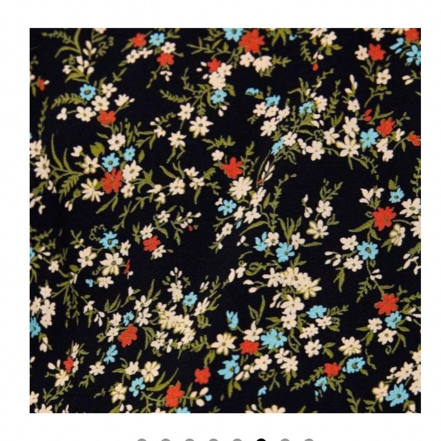 Zara Peasant Boho Black Multi Floral Tiered Ruffle Mini Sundress Tie Front Small