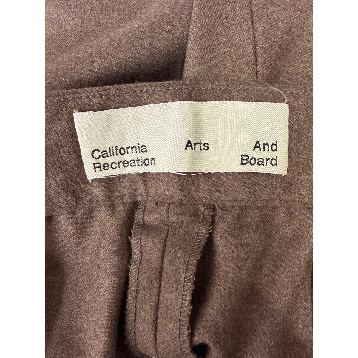 California Arts Brown Wool Pleated Trousers Men 34