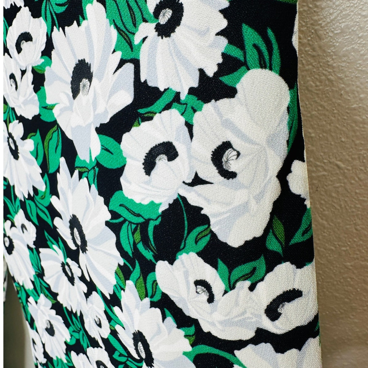 Stella McCartney White Black Green Floral Print Julia Flora Jogger Pants M
