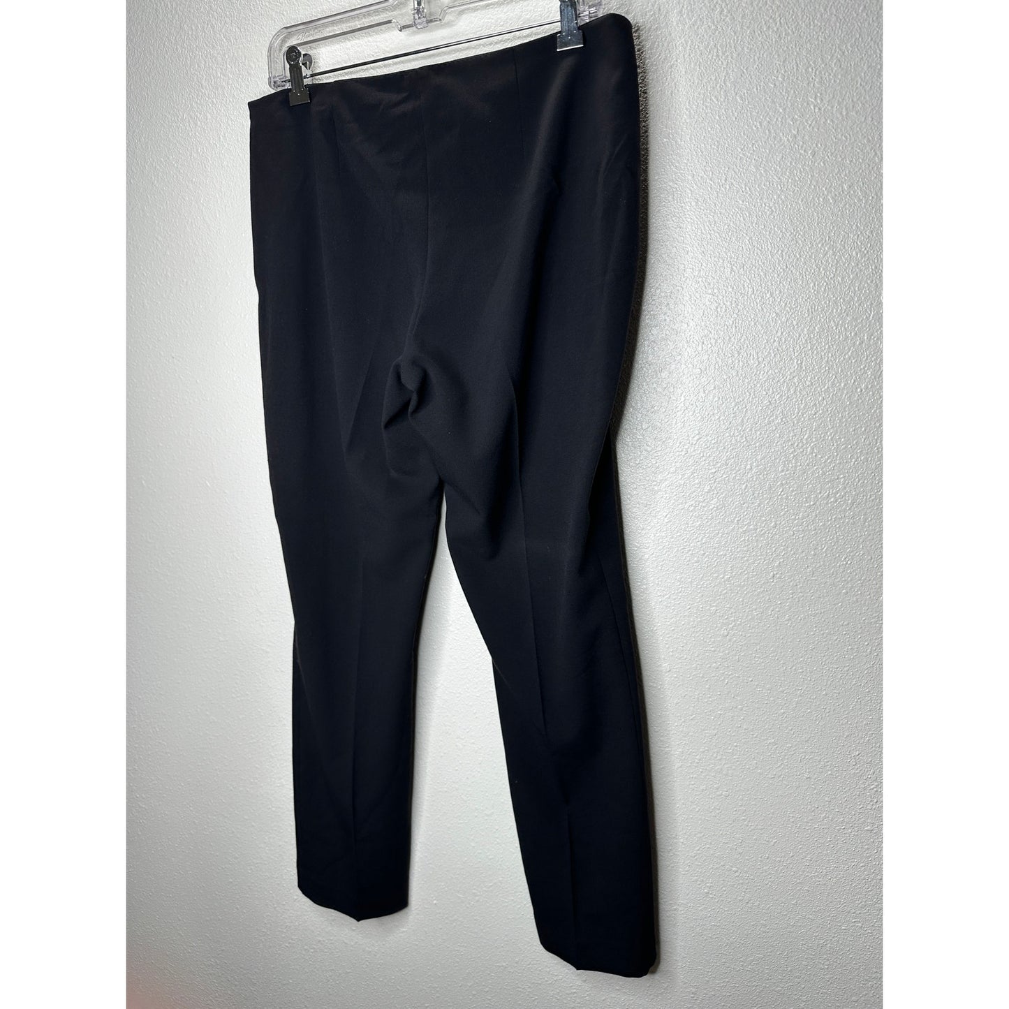 Tahari Black High Waist Straight Leg Size Zip Trouser Pant 6