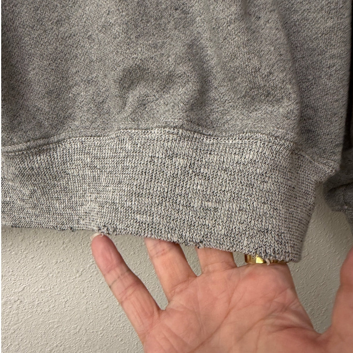 The Great Studded Balloon Sleeve Gray Sweater Size 1 Small