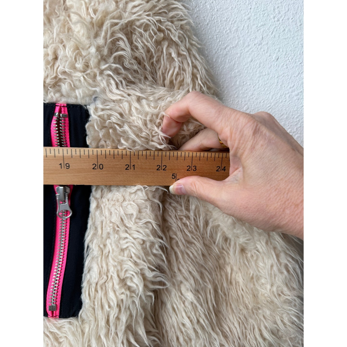Stance Cream Sherpa Fuzzy Snap Button Pullover Jacket Size M