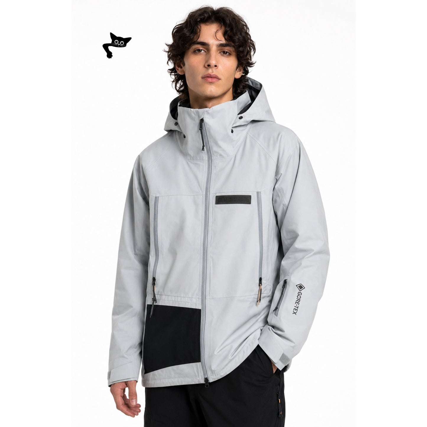 NWT Burton AK Gore-Tex 3L Jacket Gray Cloud Size L Waterproof Shell