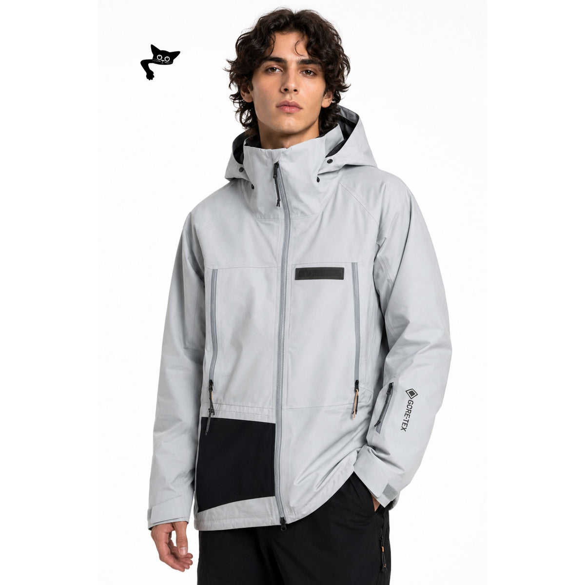 NWT Burton Carbonate Gray Cloud GORE-TEX 3L Size L Snowboard Jacket