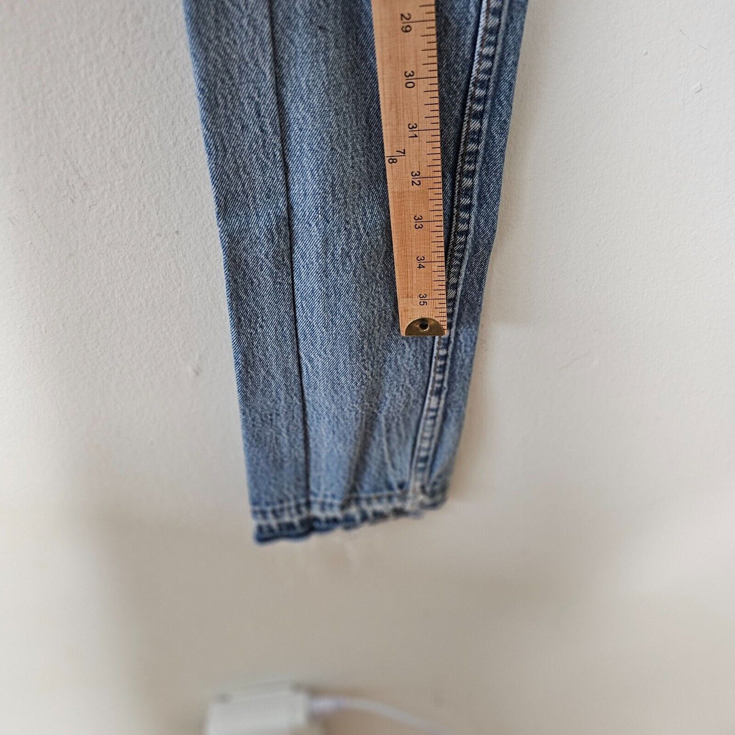 EB Denim Levi's 501 Unraveled Pocket & Hem Highrise Split Hem Button Fly Jean 23