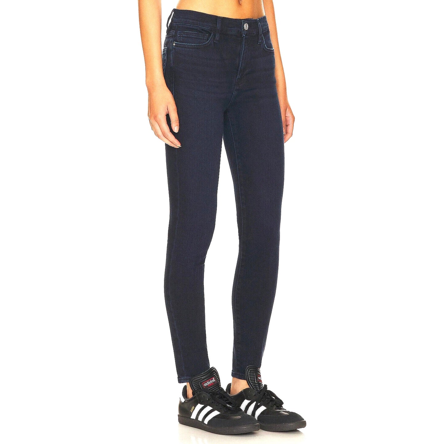 Frame Dark Blue Wash Le Skinny de Jeanne Queensway Denim Stretch Skinny Jean 26