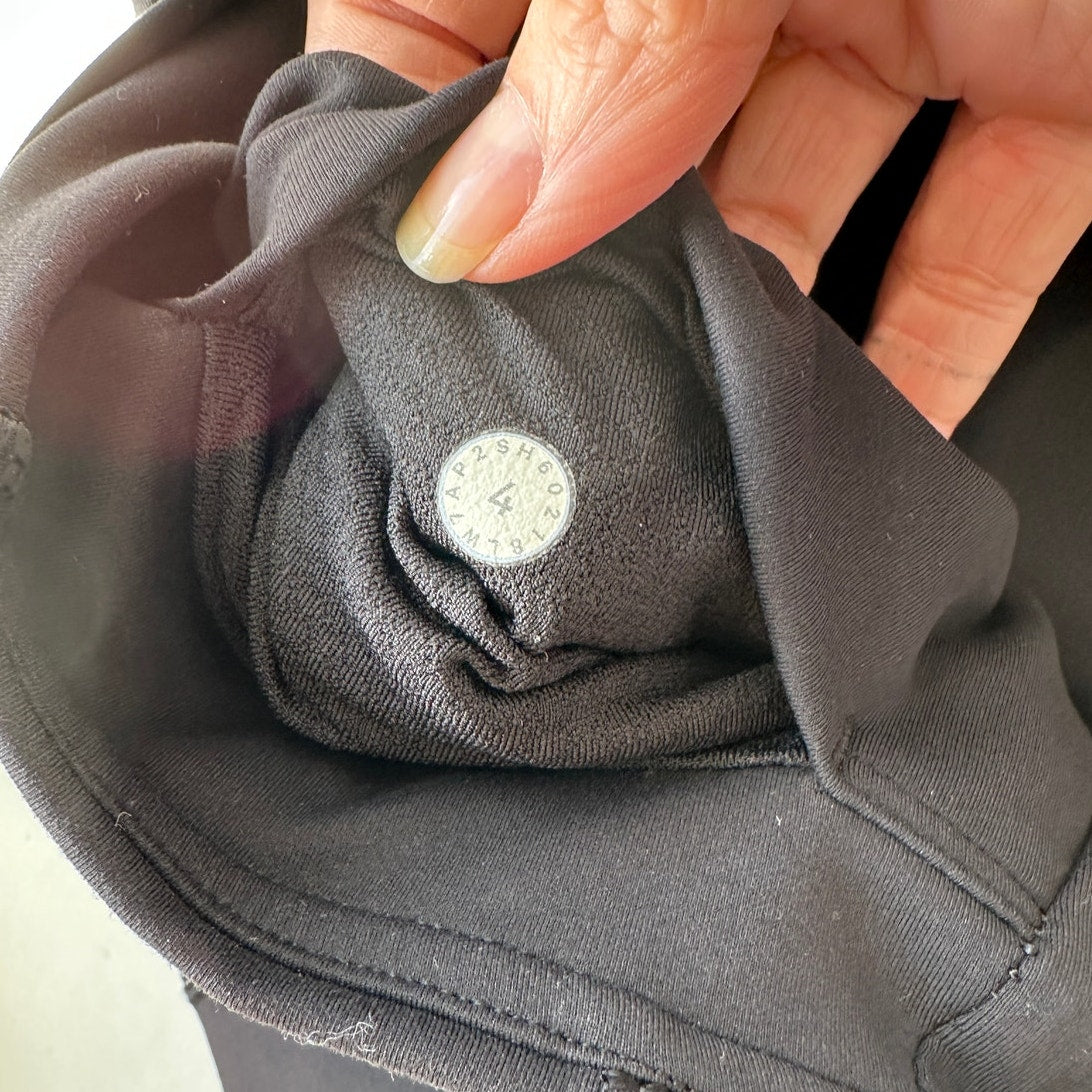 Lululemon Black Forget The Sweat Mesh Biker Shorts 4