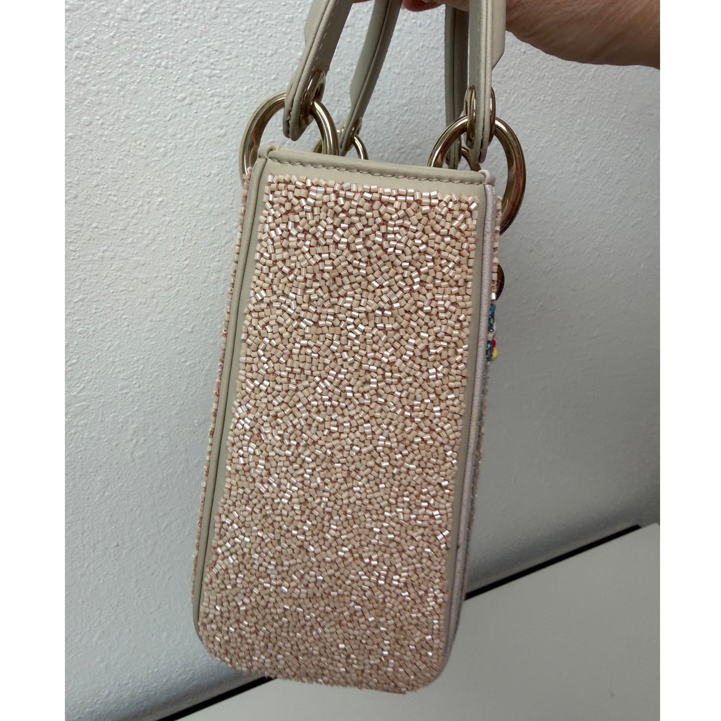RARE Christian Dior Lady Art #6 Genevieve Figgis Mini Lady Dior Beaded Bag