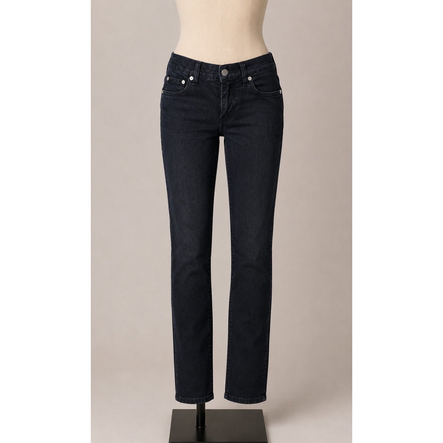 NWOT Blk Dnm Black Furman Mid-Rise Skinny Jeans Size 25