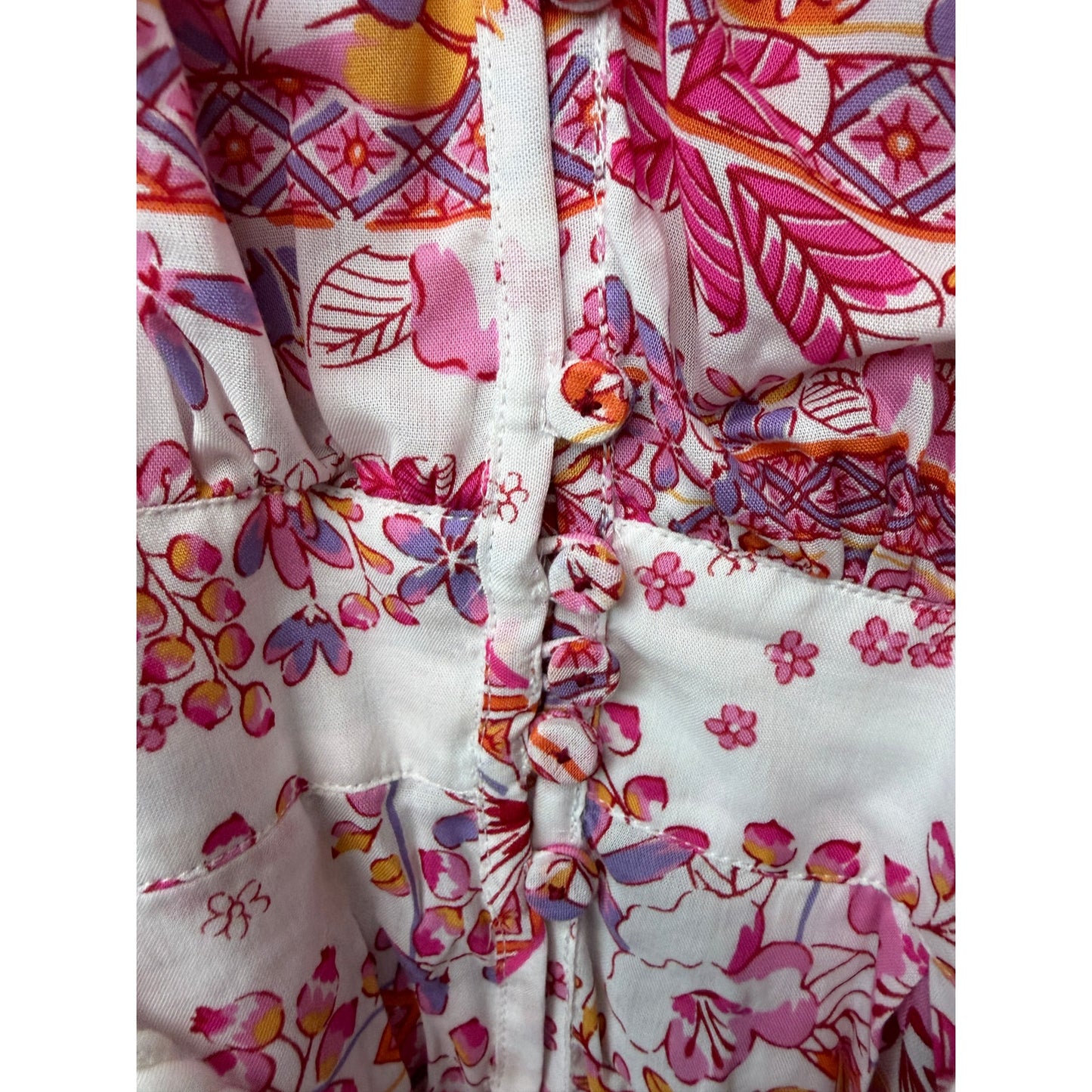 NWT Poupette St Barth Bice Pink Womens Mini Dress S
