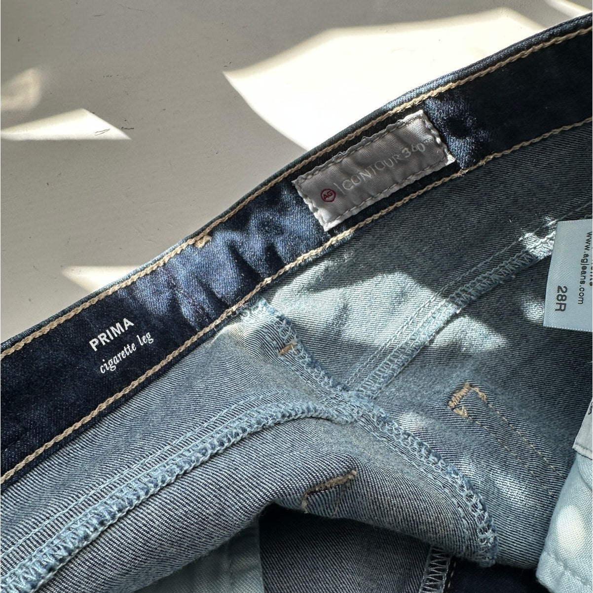 NWT AG Contour 360 Prima Cigarette Leg Jeans Dark Wash Women’s 28
