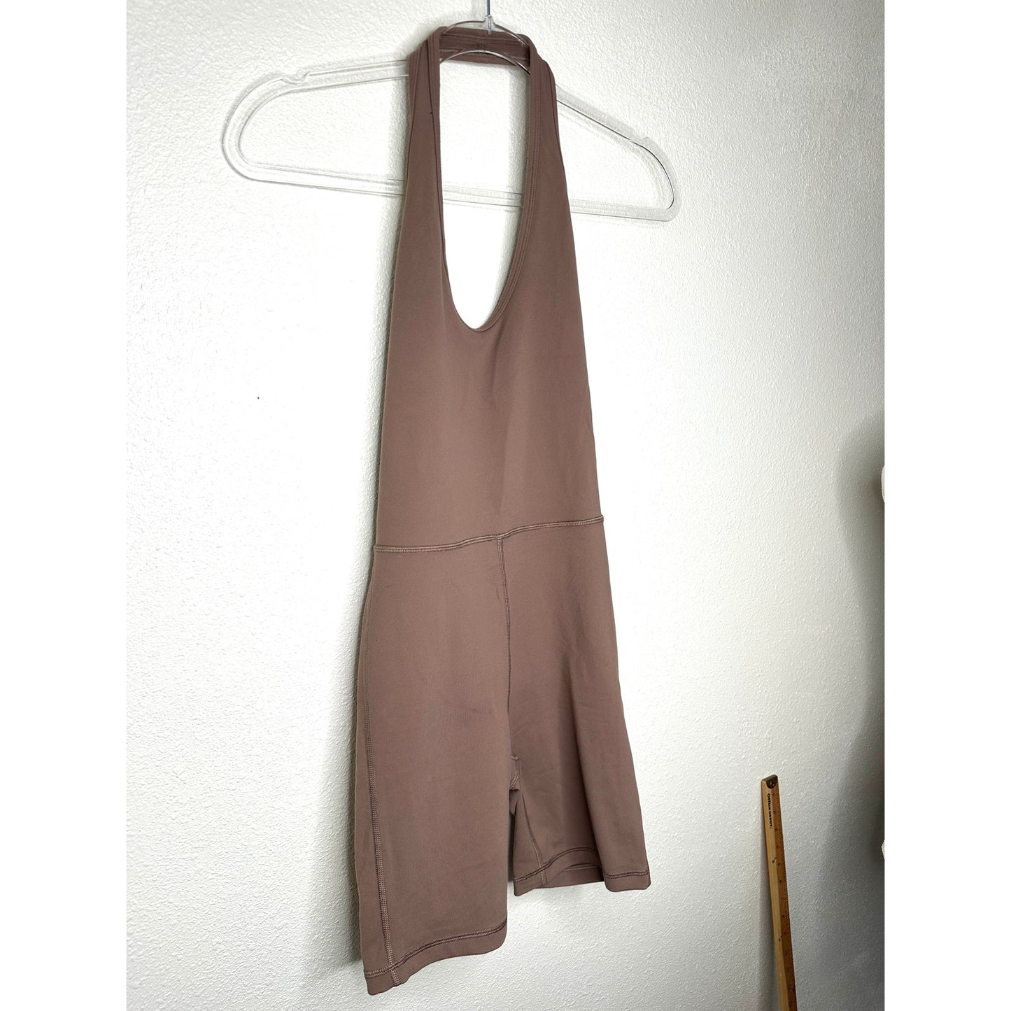 Wilfred Free Mocha Brown Look Halter Top Romper XS