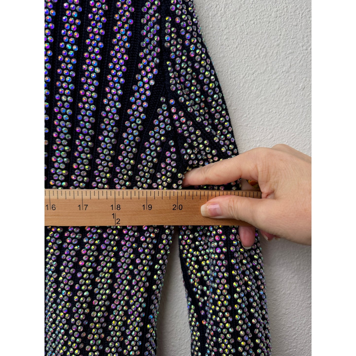 Gucci Women's L Black Crystal Sweater Pants Set