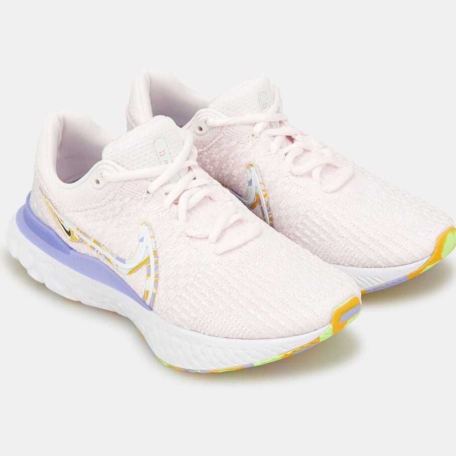 Nike Pale Pink React Infinity Run Flyknit 3 Premium Road Running Shoe 8