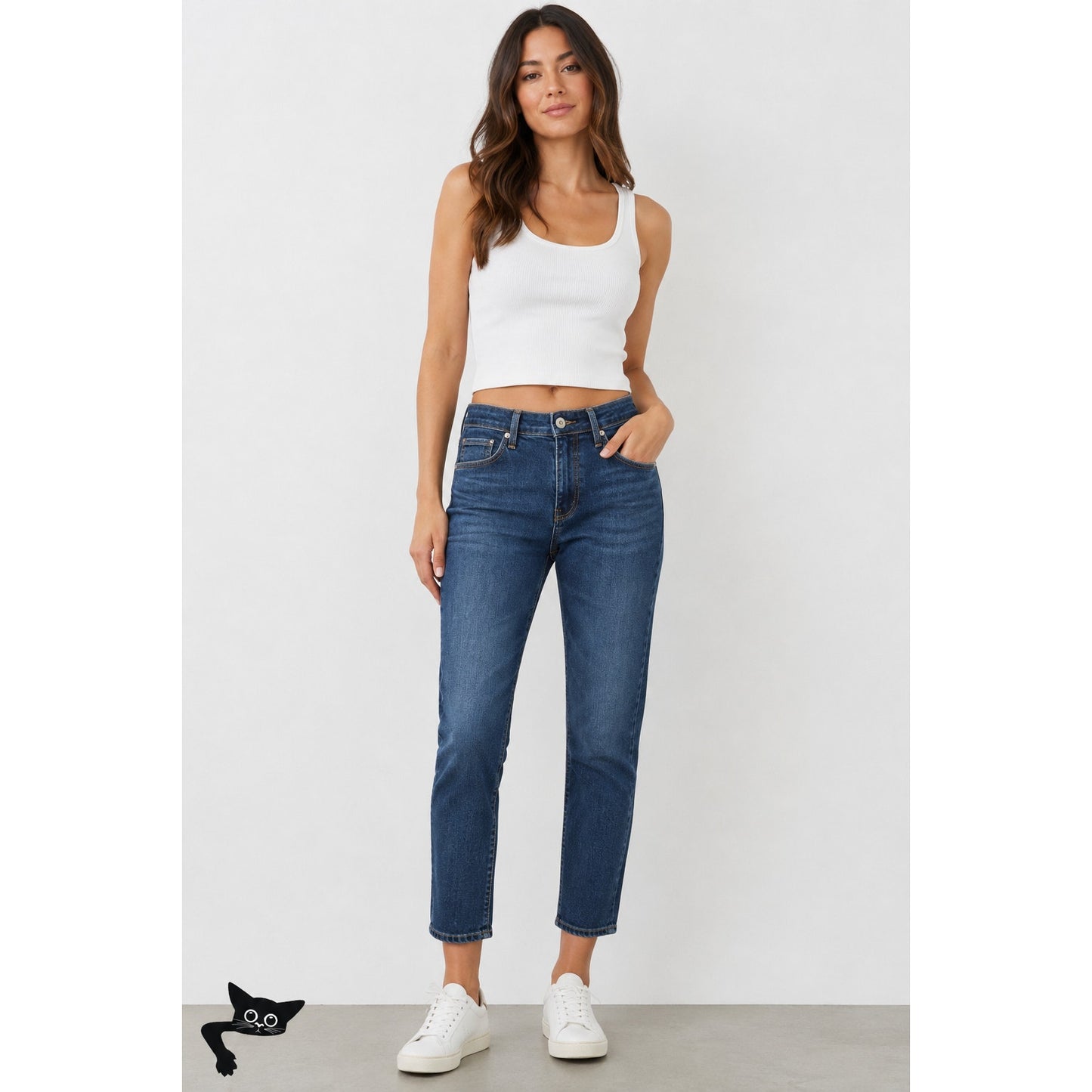 AG Prima Cigarette Jeans Blue Women’s US 28 Fabric Made in Japan