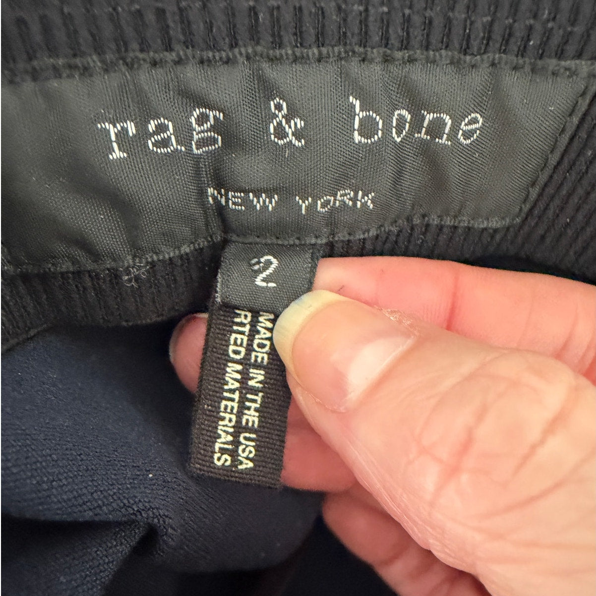 Rag & Bone Simone Slim Ankle Pants Navy Blue Size 2
