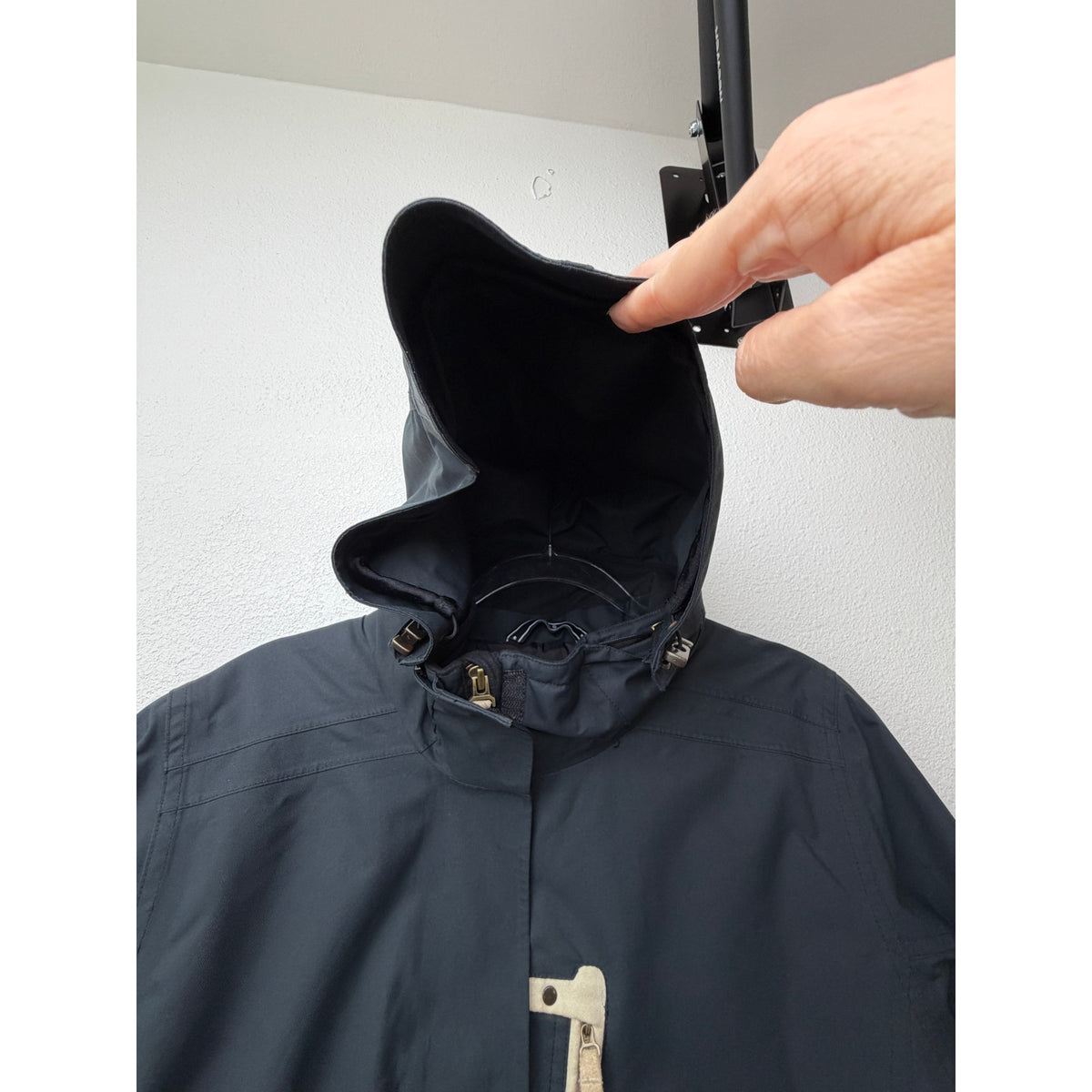 NILS Dark Slate Hooded Insulated Ski Jacket Women US 12