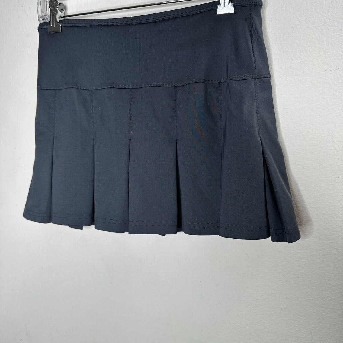Bolle Jet Black Tennis Pickleball Pleated Skirt or Skort Built in Shorts S