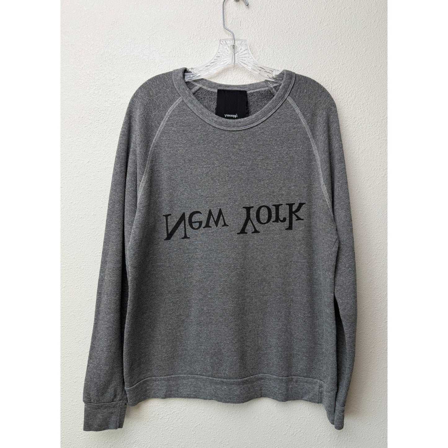 Assembly New York Gray Logo Sweatshirt Womens M