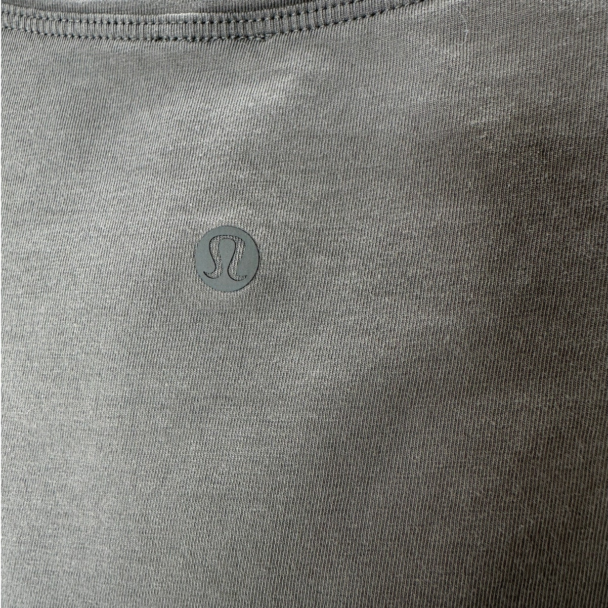 Lululemon Dusty Olive Green Round Neck Short Sleeve Crop Tee 6