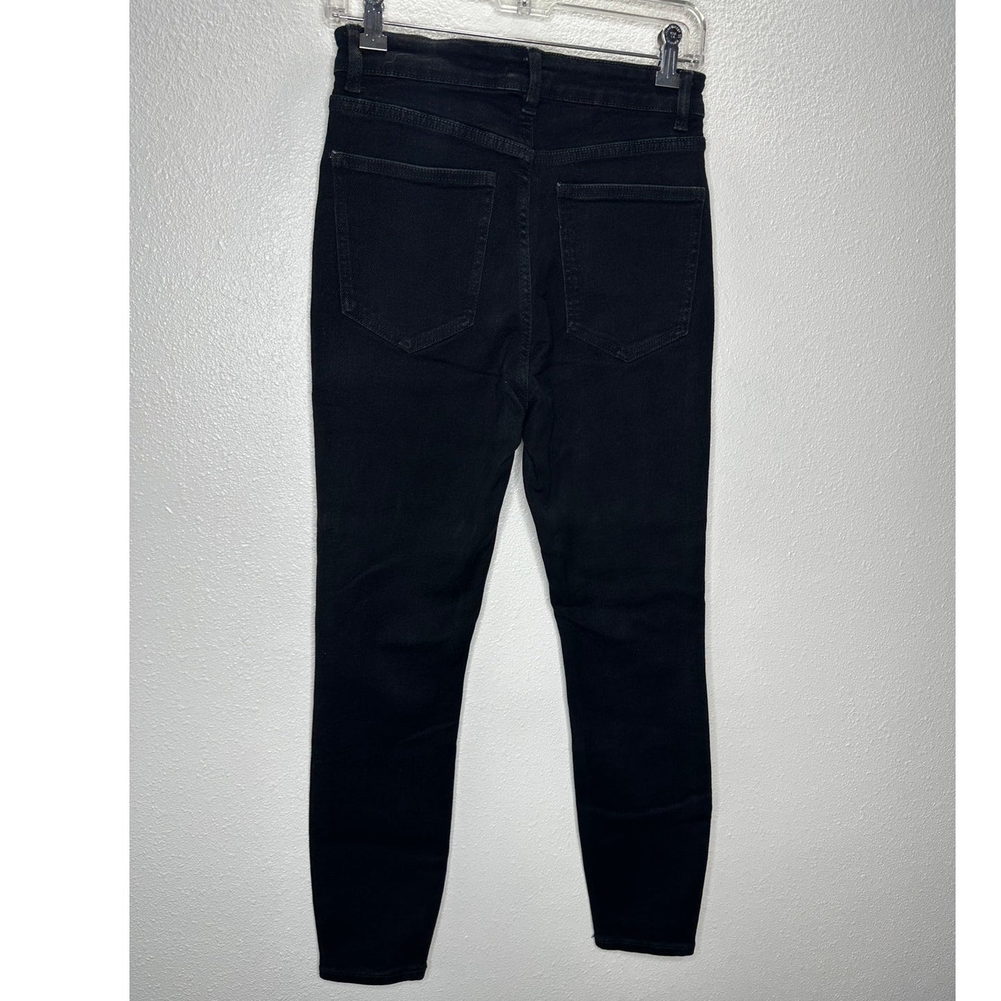 Zara Black High Waist Slim Fit 5 Pocket Jeans 6