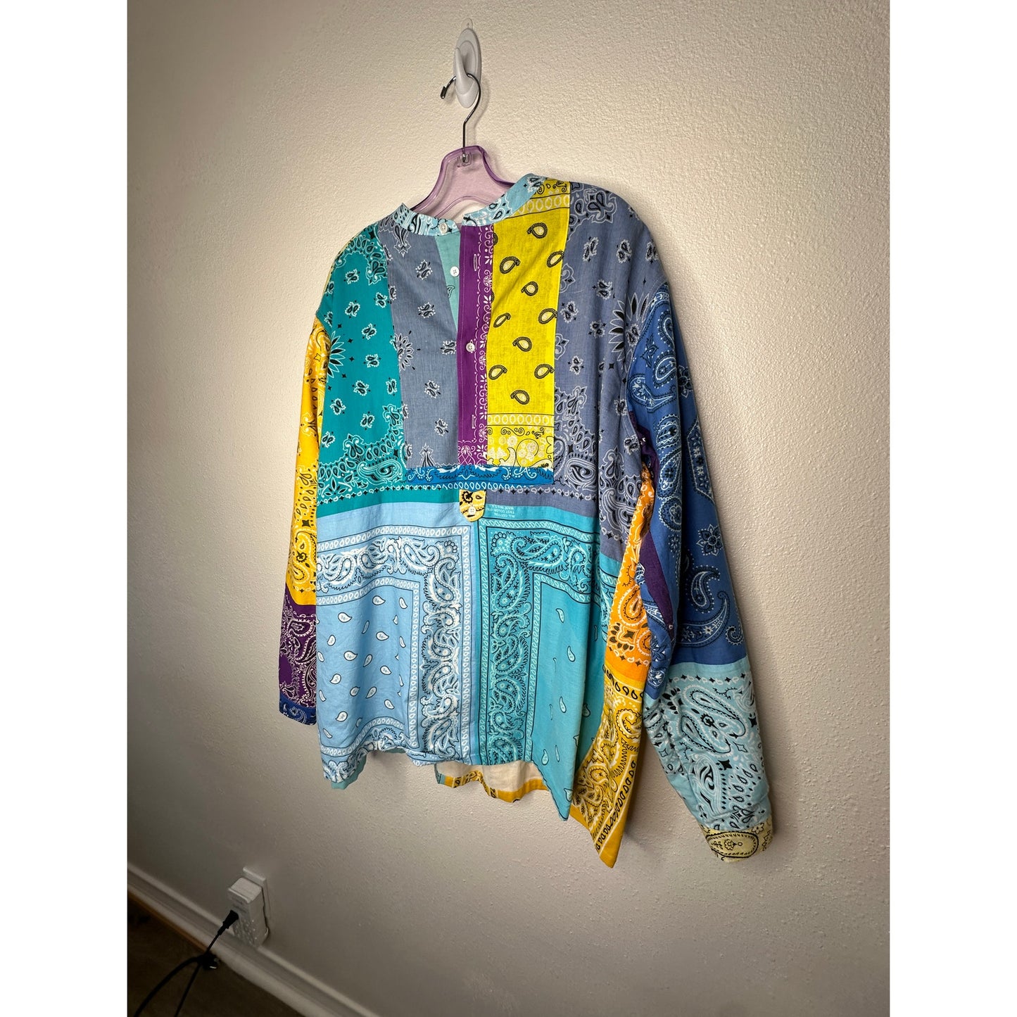 Children of the Discordance Multicolor Bandana Patch Long Sleeve Shirt 3